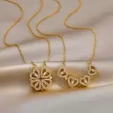 Magentic 4 Leaf Heart Necklace