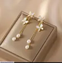 Butterfly Hanging Gold Plated Earings